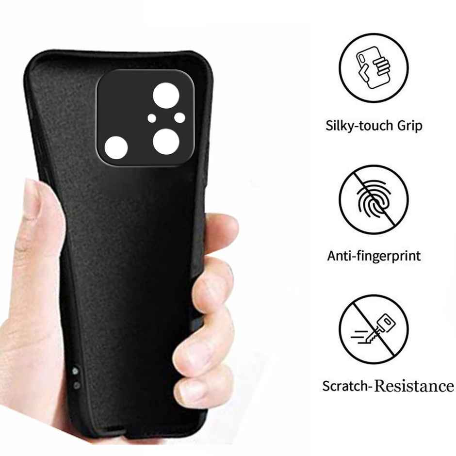 Artistque Case for Redmi 12c | Poco C55 Back Cover - Plain Liquid Silicone