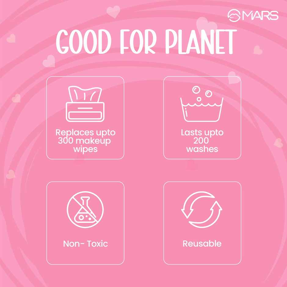 MARS Cosmetics Makeup Melting Microfiber Wipes | Pack Of 1