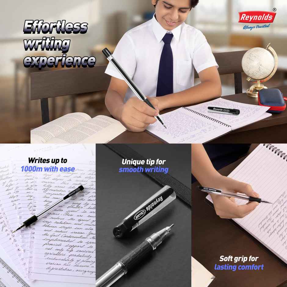 Reynolds Champ Ball Pen Set 5ct Black