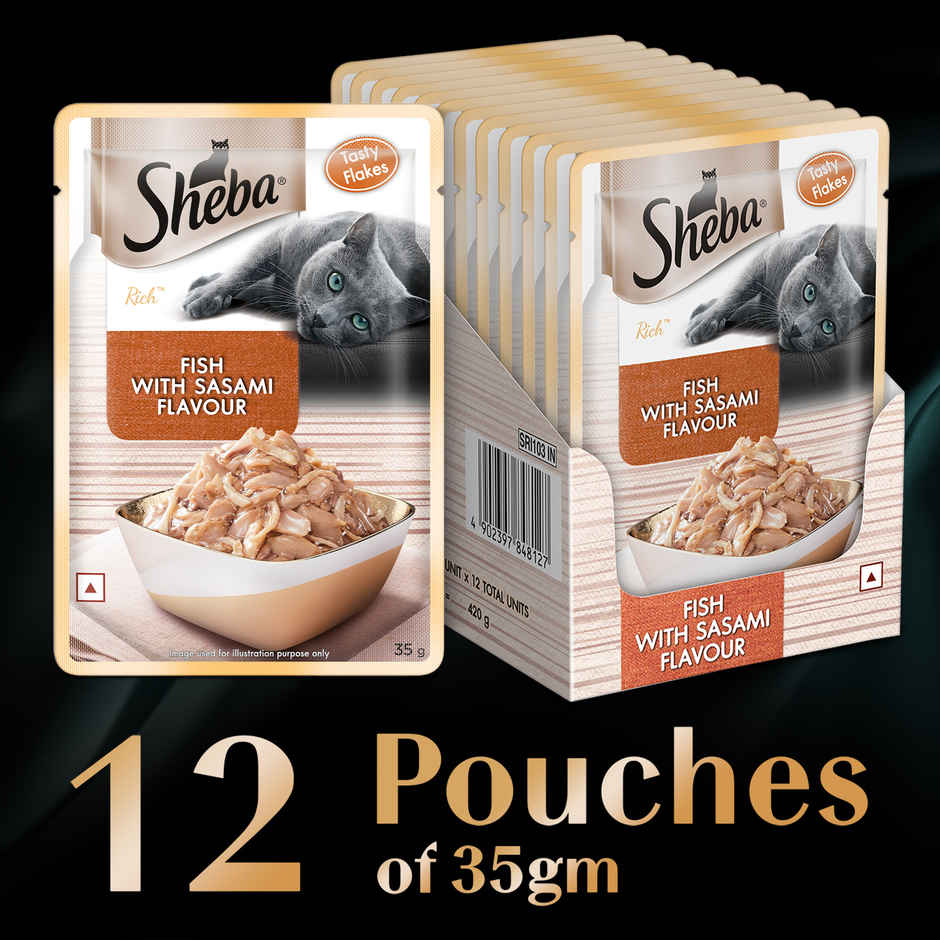 Sheba Rich Adult Fish with Sasami Flavour Wet Cat Food
