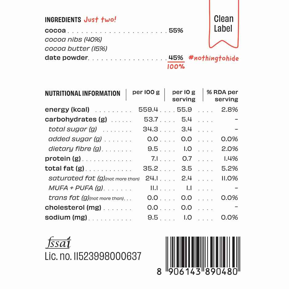 The Whole Truth 55% Dark Chocolate | Rich & Chocolatey
