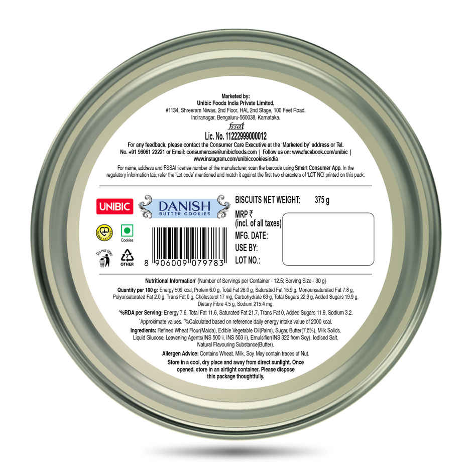 UNIBIC Danish Butter Cookies