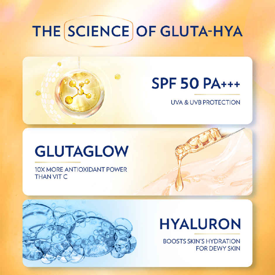 Vaseline Gluta Hya - Antioxidant SPF 50 PA+++ Sunscreen | Glutathione & Hyaluronic Acid