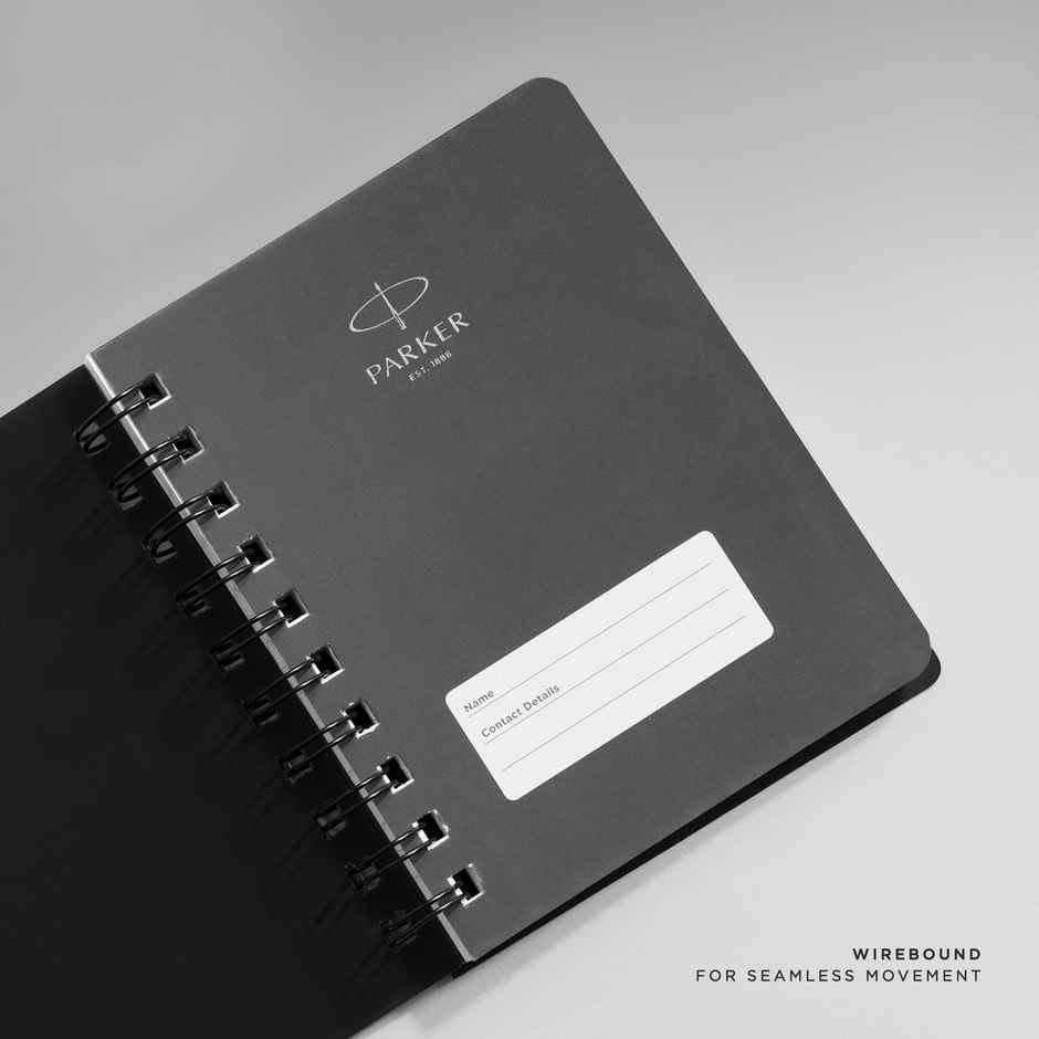 Parker Vector Std Blue BP CT with A6 Wiro Notebook Single Subject | Silver