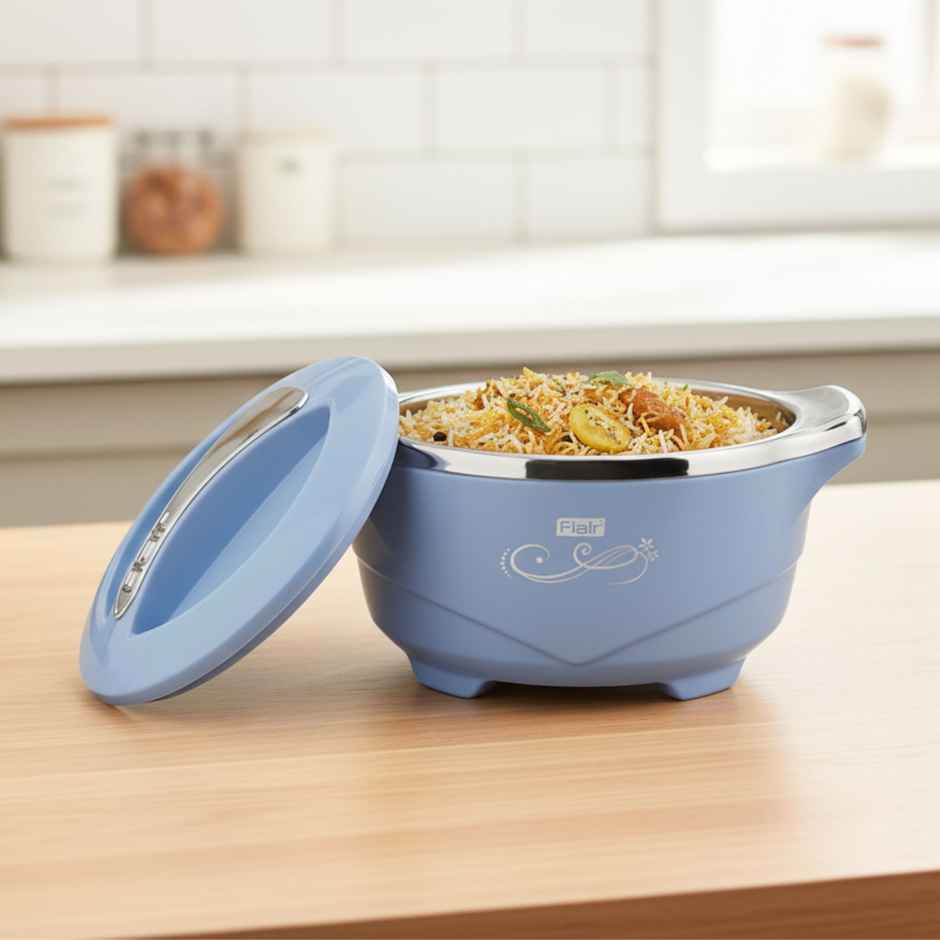 Flair Empire Insulated Inner Steel Casserole | Blue - 1.8L