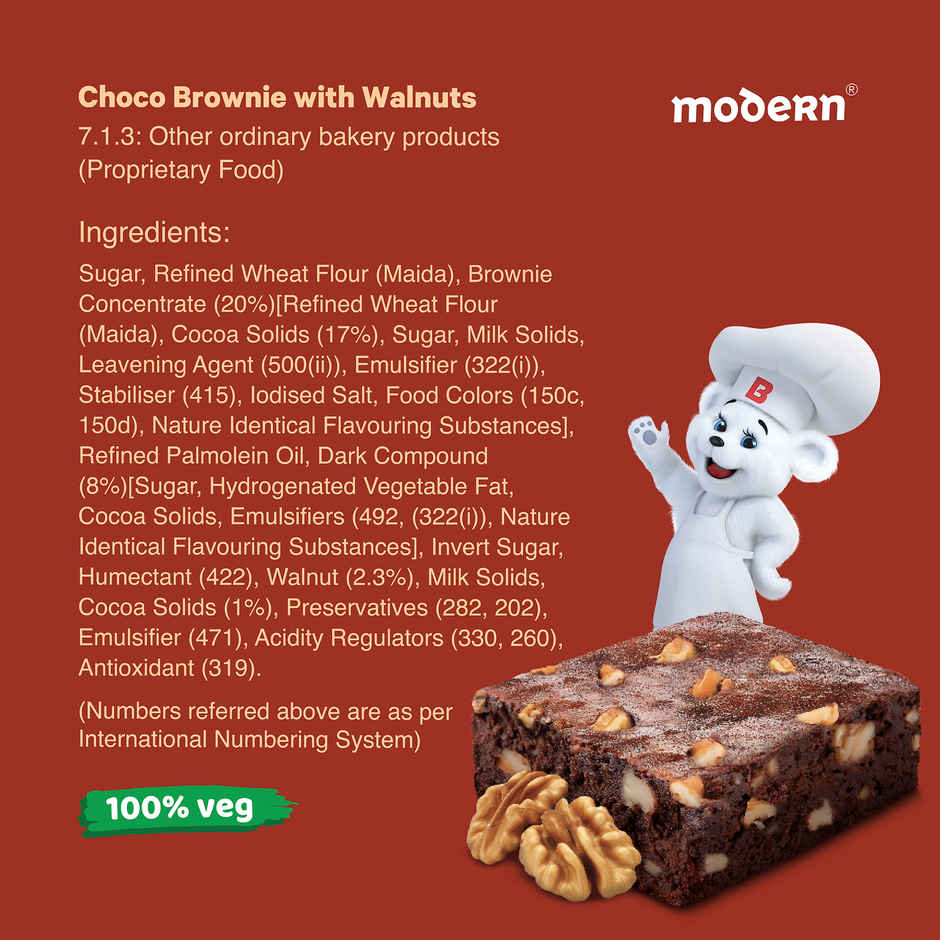 Modern Walnut Brownie | Bakery Delight