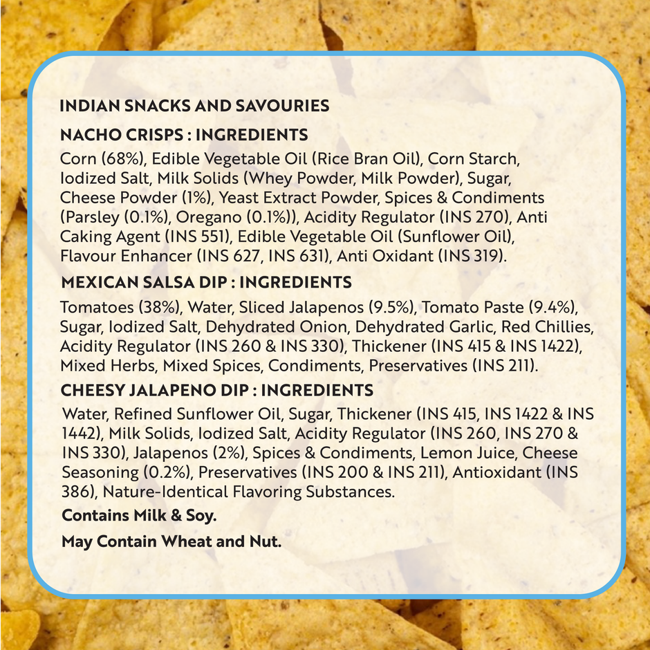 TTP Cheese Blockbuster Nachos with jalapeno Cheesy & salsa Dip