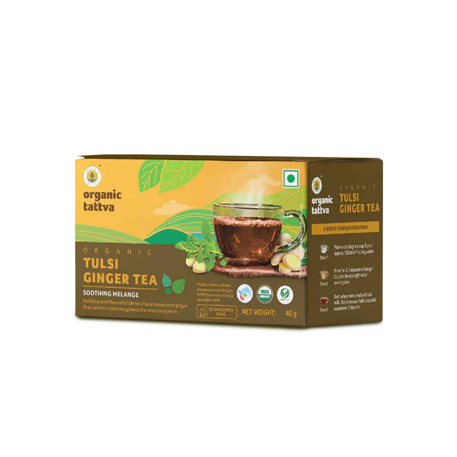 Organic Tattva Organic Tulsi Ginger Tea
