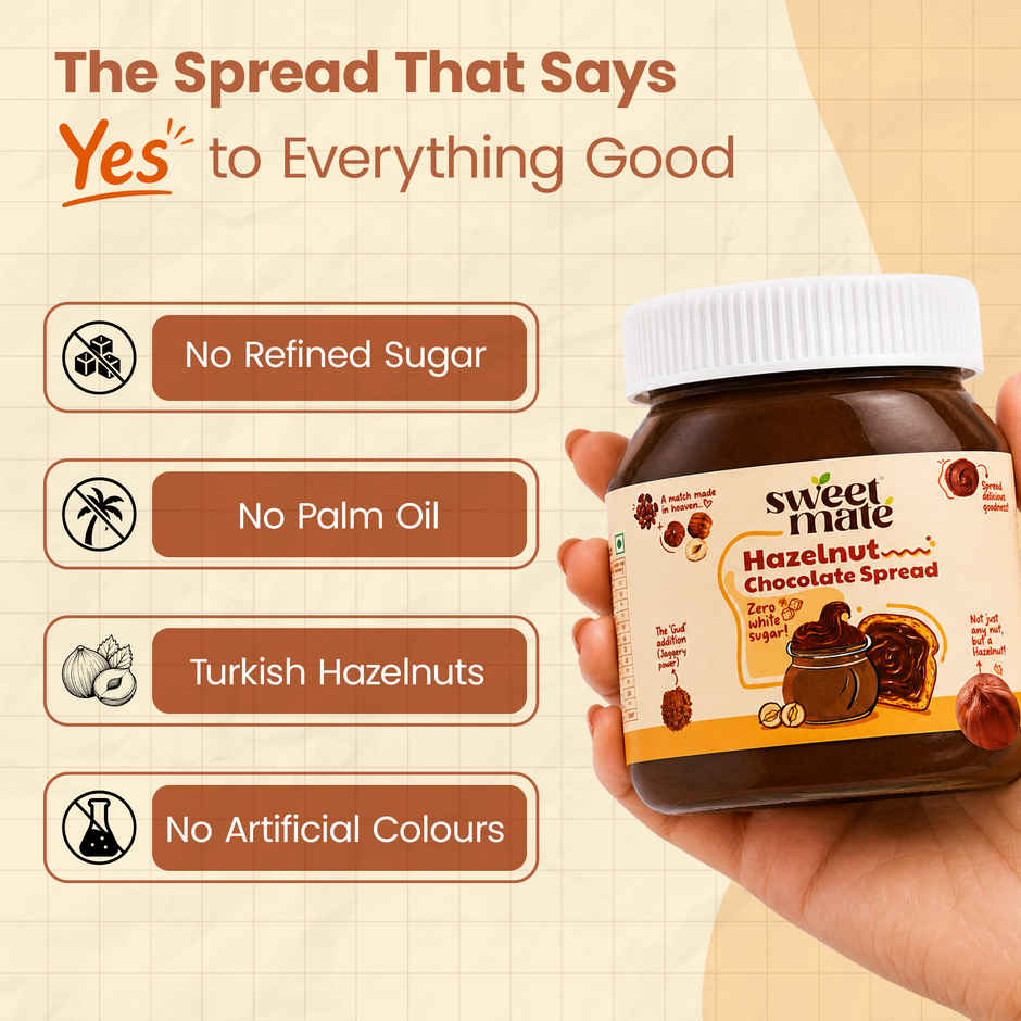 Sweetmate Sugar Free Hazelnut Chocolate Spread