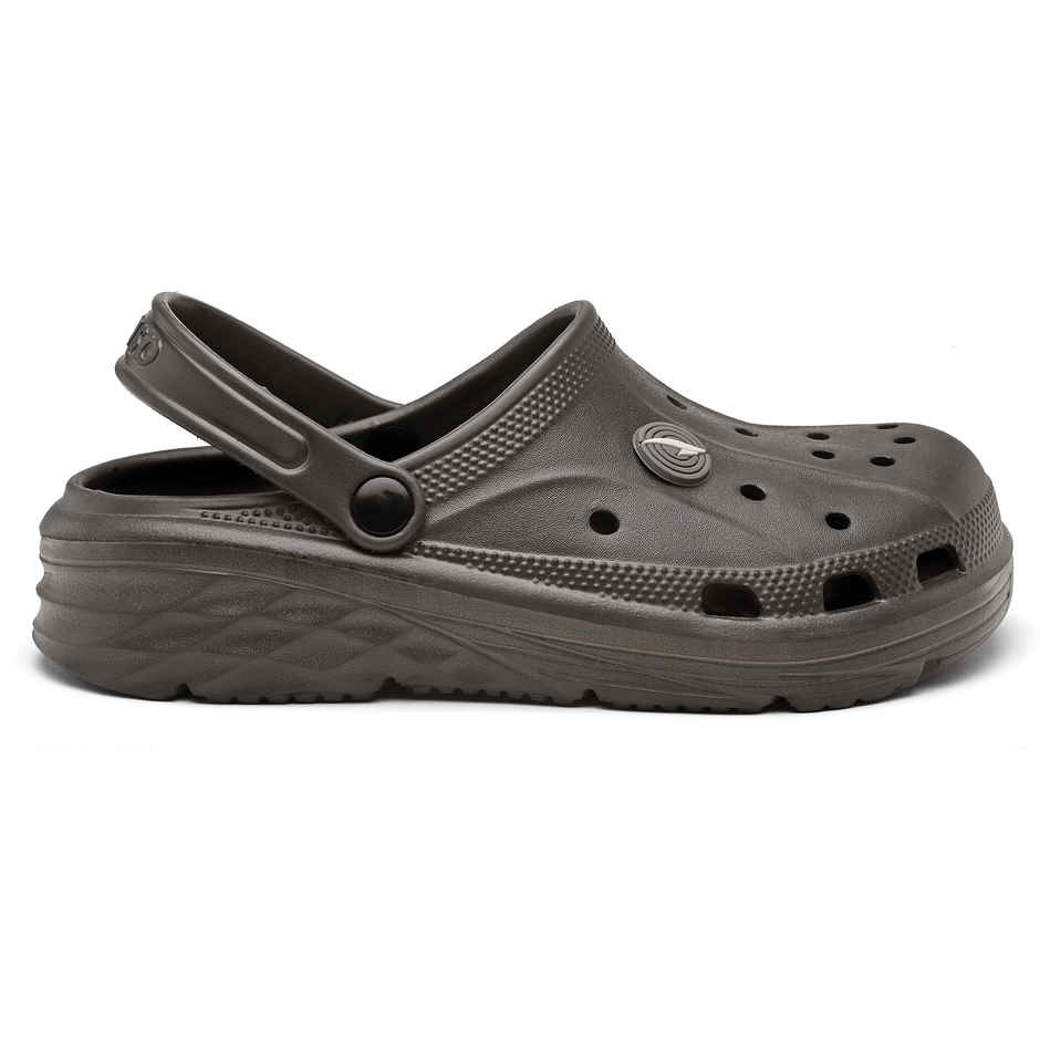 Asian Agc-14 Men Clogs Dark-Grey (Size-10)