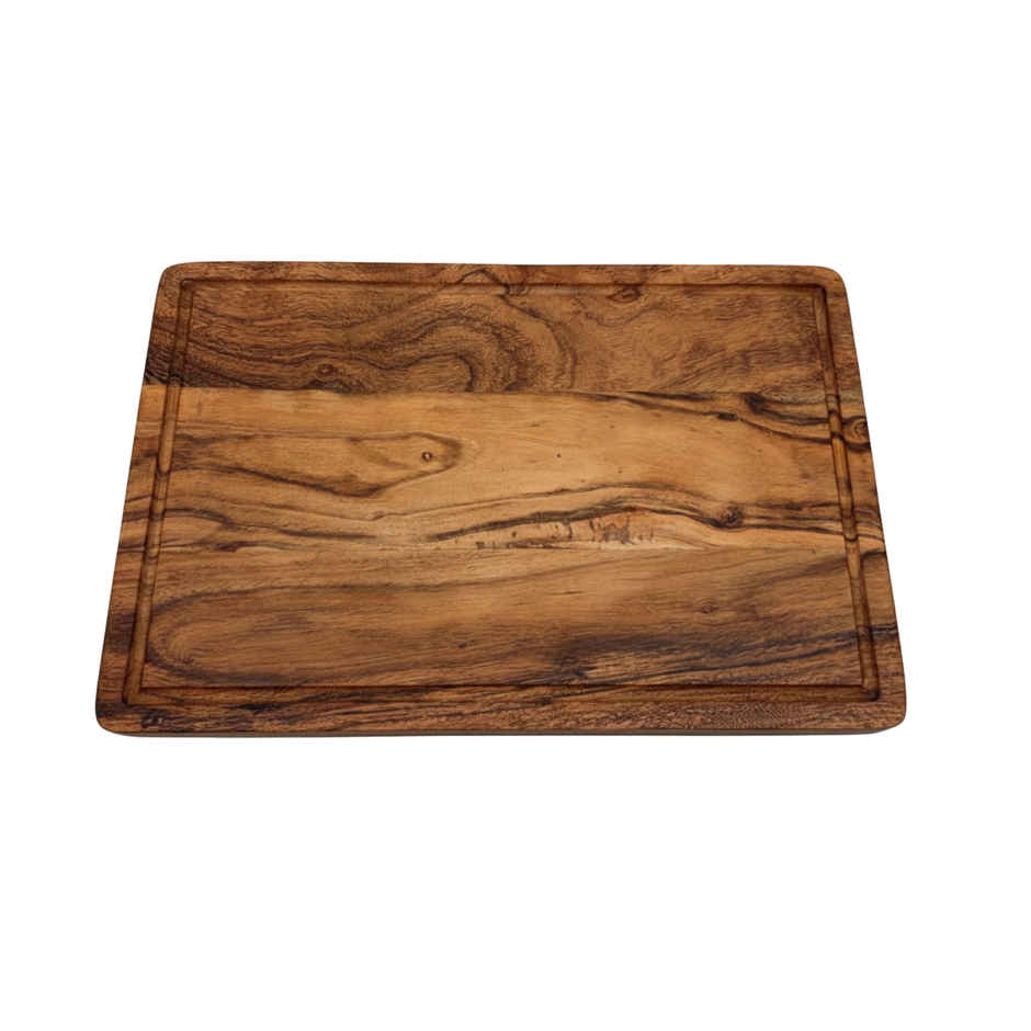 Estoria Collective Acacia Wood Chopping Board 37x25cm with Juice Groove