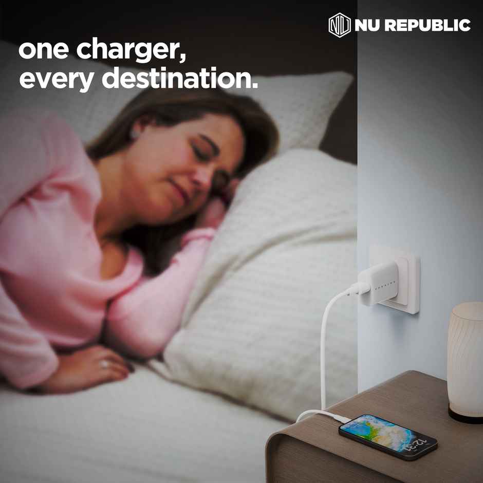 Dubstep Sprint 12W Charger ( Adapter with Cable USB-A To Micro USB, White)