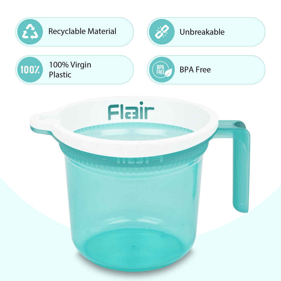 Flair Estella Crystal | Bath Mug | 1 Litre | Green