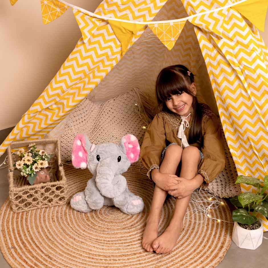 Mirada Elephant Plush Polka Dot - Grey 25 cm
