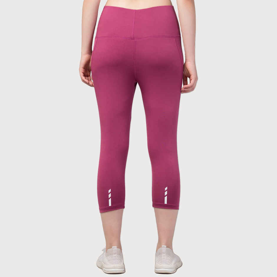 Fflirtygo Women's Capri 4 Way Stretch Slim Fit Leggings Fsc Burgb | S