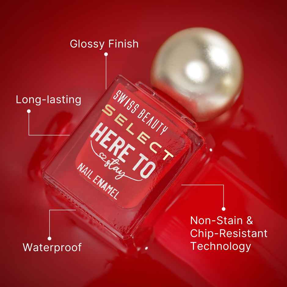 Swiss Beauty Select Here To Stay Nail Enamel - Chunky Gold