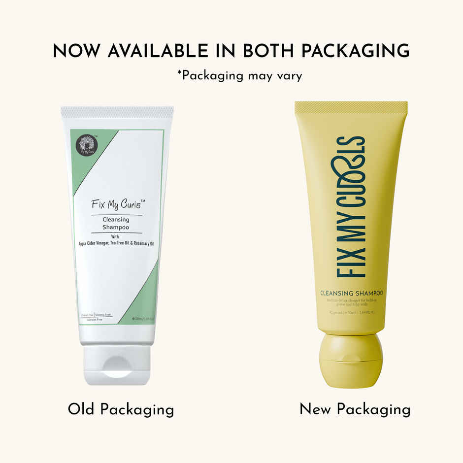 Fix My Curls Cleansing Shampoo | Curly, Wavy, Frizzy Hair|Anti-Dandruff, Sulphate Free