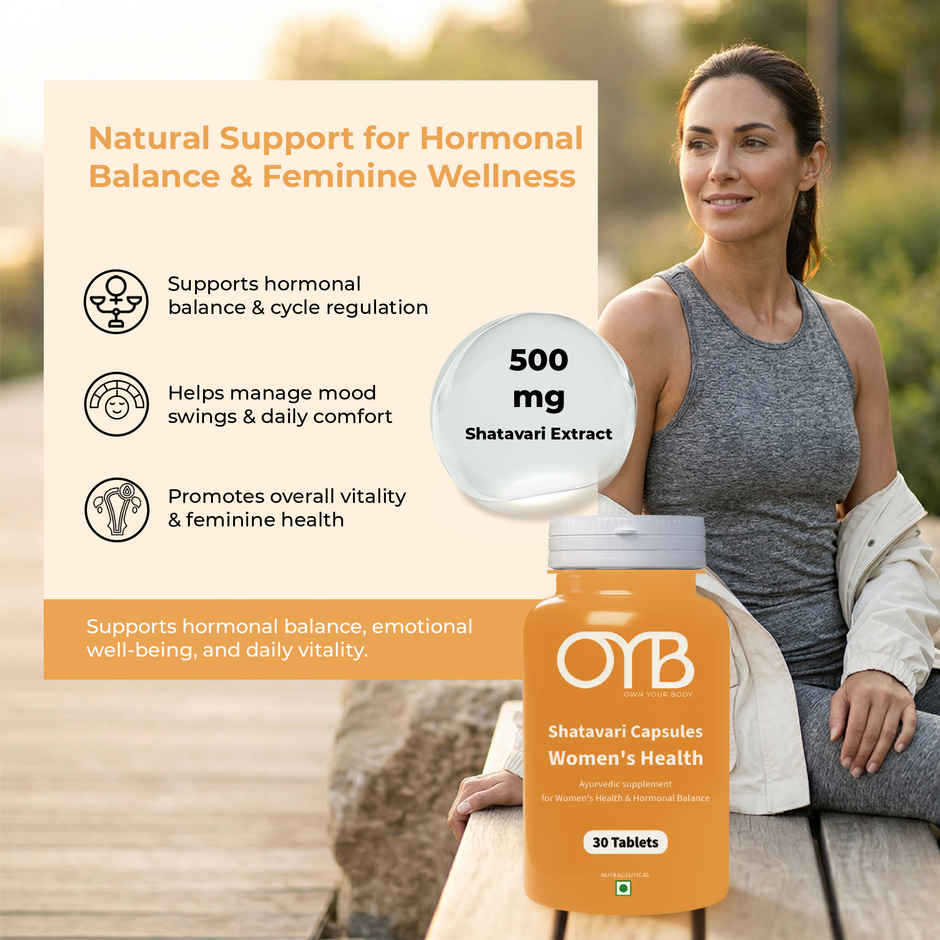 OYB Shatavari Tablets for Women's Health & Hormonal Balance | 30 Tablets | OYB Shatavari