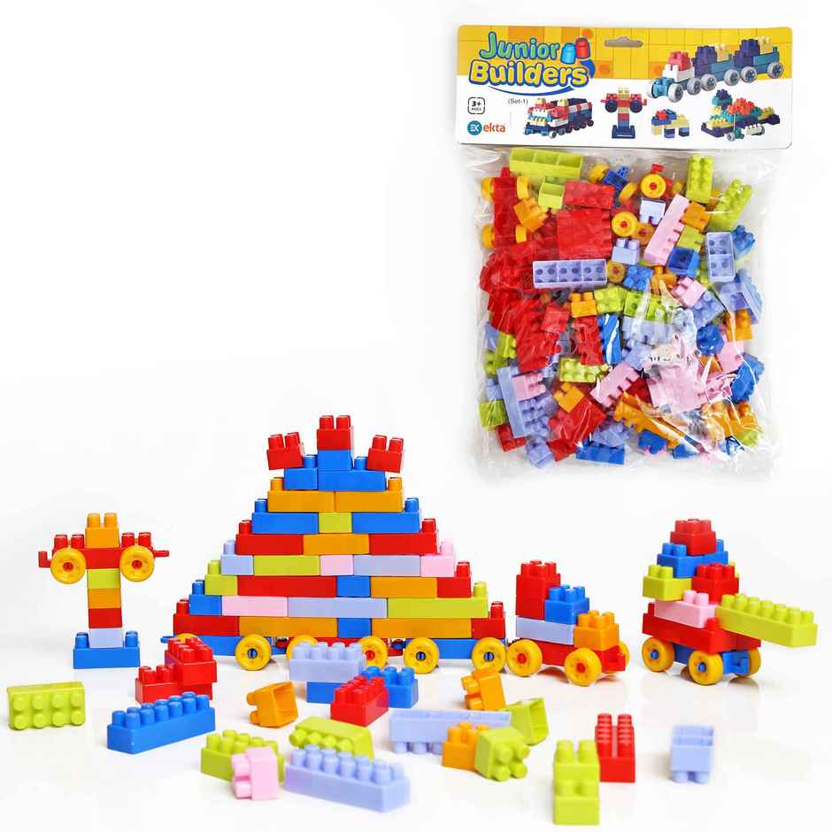 Ekta Junior Builders Building Blocks Set-1 Building Blocks for Kids Block Game for Kids