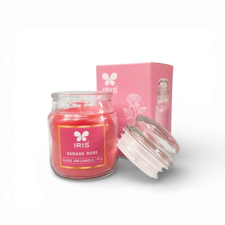 IRIS Damask Rose Fragranced Yankee Jar Candle