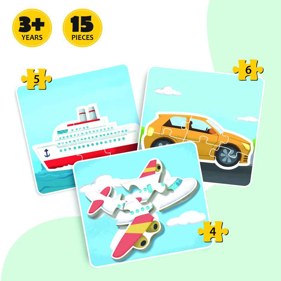 Little Berry Baby's First Puzzle Game: Modes Of Transport | Fun and Educational Jigsaw Puzzle |Lb49