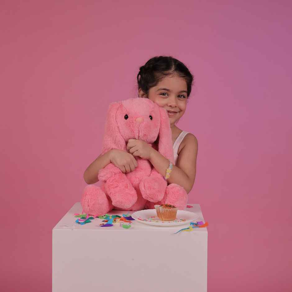 Mirada Coral Bunny Soft Toy - 35Cm