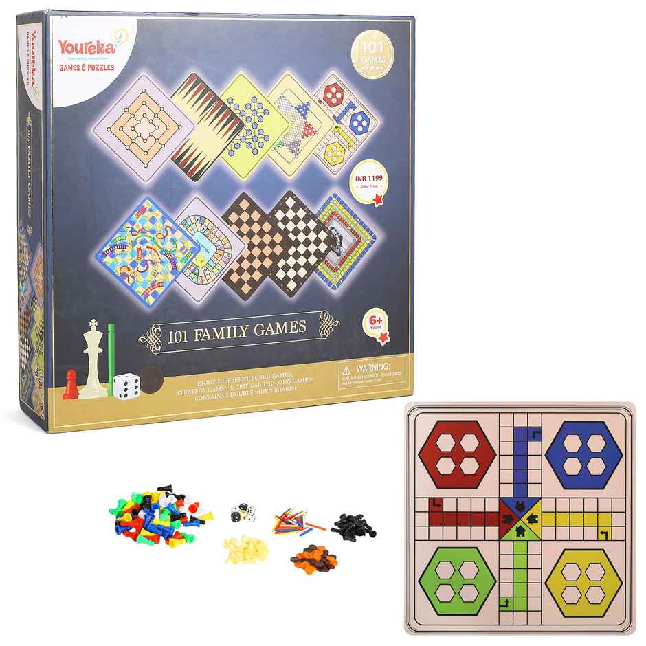 Hamleys Youreka 101 Family Games, Games & Puzzles for Kids, 6Y+, Multicolour