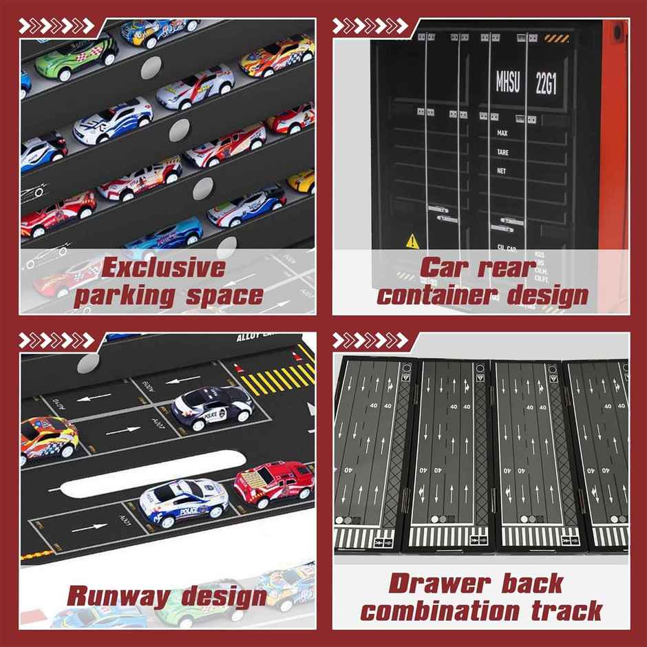 Kidology 48PCS Die-Cast Pull Back Cars Set