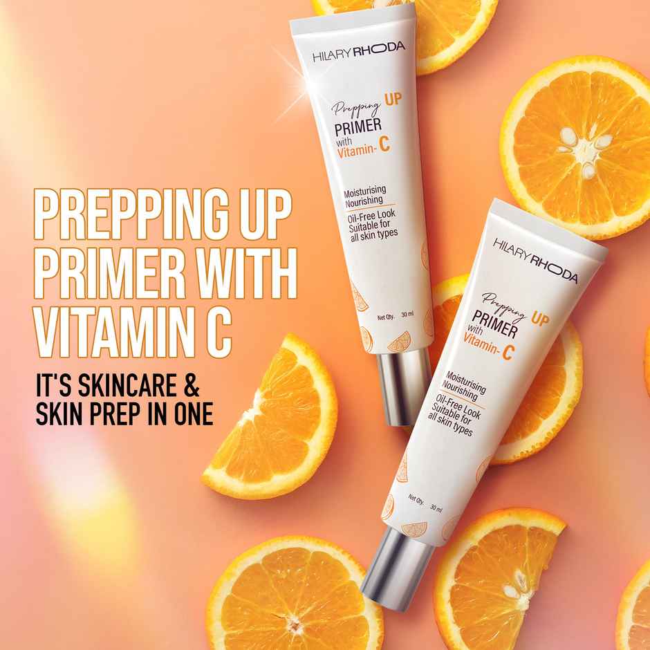 Hilary Rhoda Prepping UP PRIMER with Vitamin C | Pore Minimizer & Blur Primer | Oil Control