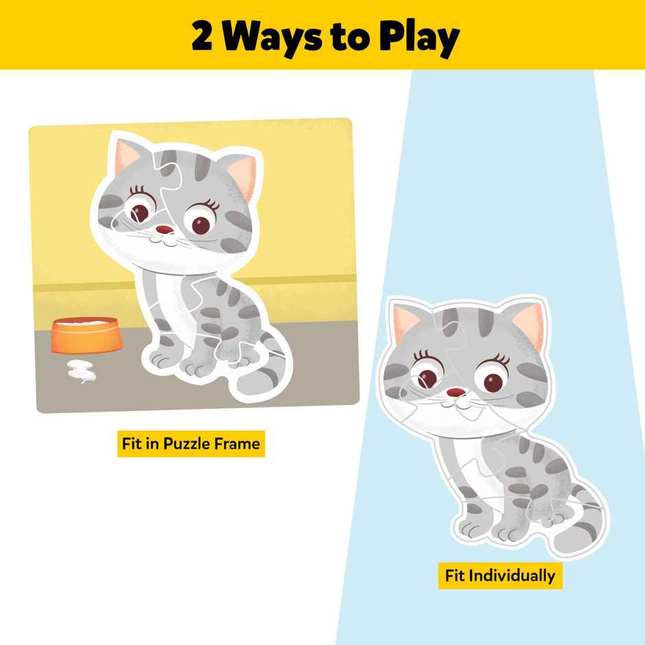 Little Berry Baby's First Puzzle Game: Baby Animals | Fun and Educational Jigsaw Puzzle Set | Lb44