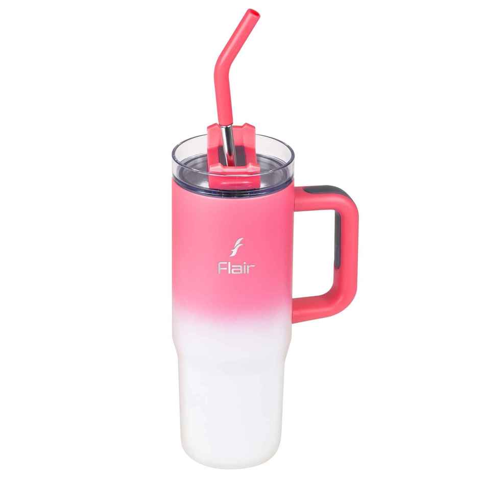 Flair Vogue 750 ml Insulated Stainless Steel Tumbler with Lid | Pink Ombre