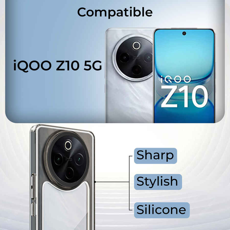 Artistque Case for Vivo T4 5G | iQOO Z10 5G Back Cover | Ultra Stylish Transparent TPU Cover