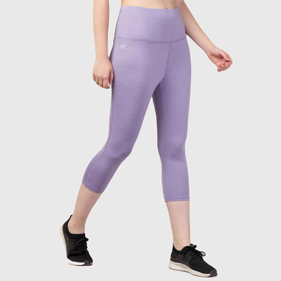 Fflirtygo Women's Capri 4 Way Stretch Slim Fit Leggings Fsc | Lavm | L
