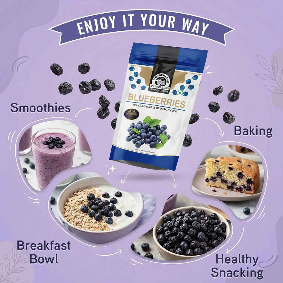 Wonderland Foods Dried Blueberries