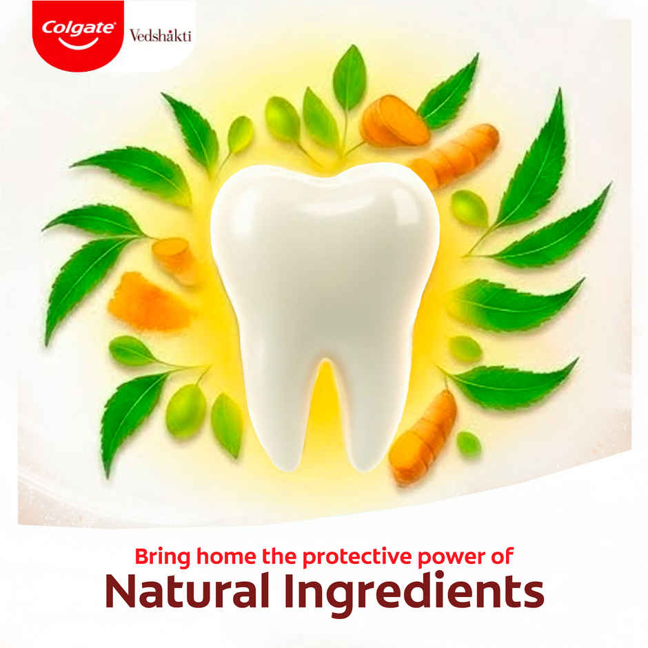 Colgate Vedshakti Anti-Bacterial Toothpaste For Whole Mouth Health With Neem, Clove And Honey Combo