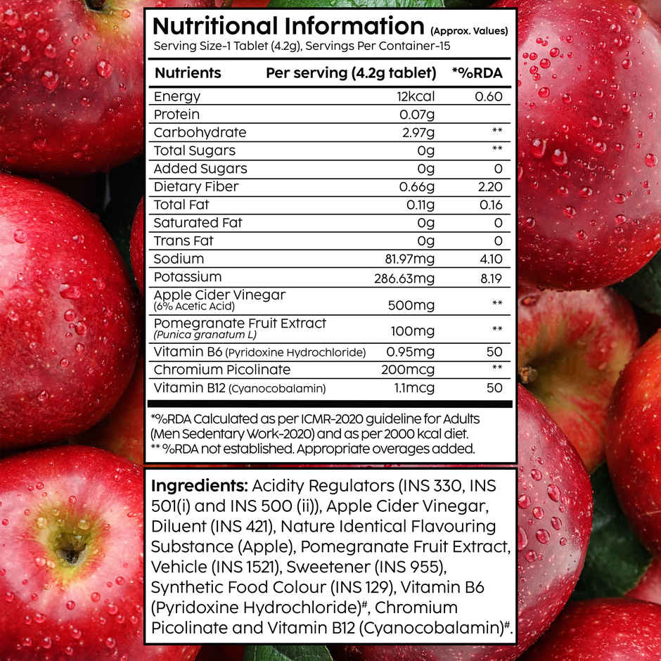 Plix The Plant Fix Apple Cider Vinegar - Apple Burst (Pack of 4)