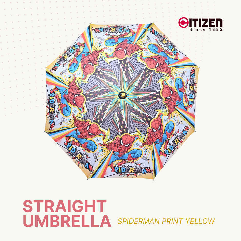 Citizen Kids School Umbrella | 2 Fold | 19 Inch | Spiderman Printed