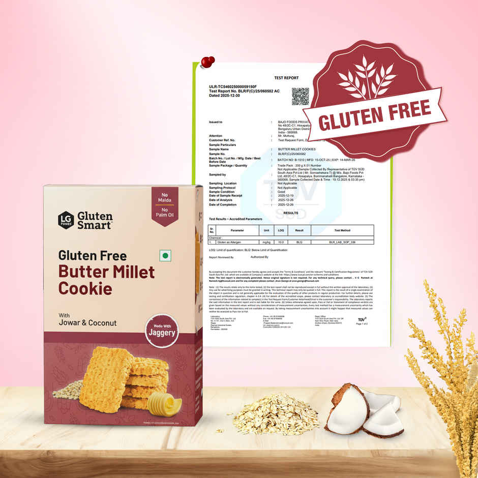 Lo Foods Gluten Free Butter Millet Cookies