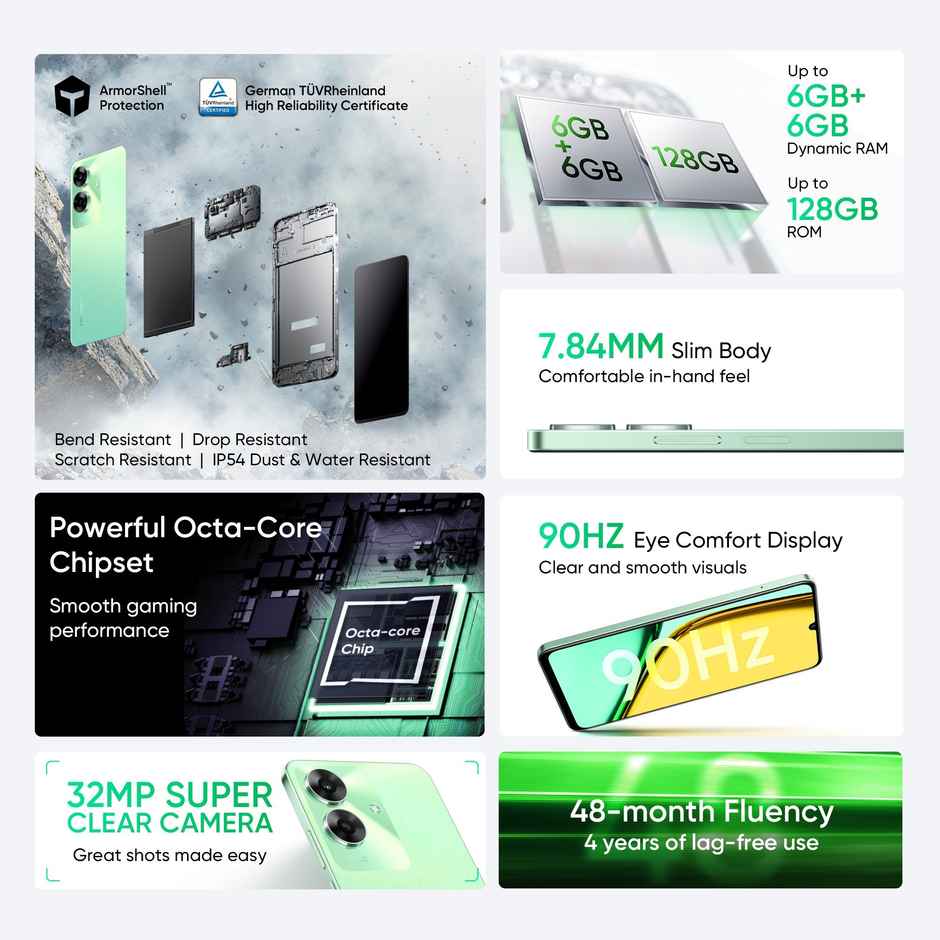 Realme C61 | 4GB | 64GB | Safari Green