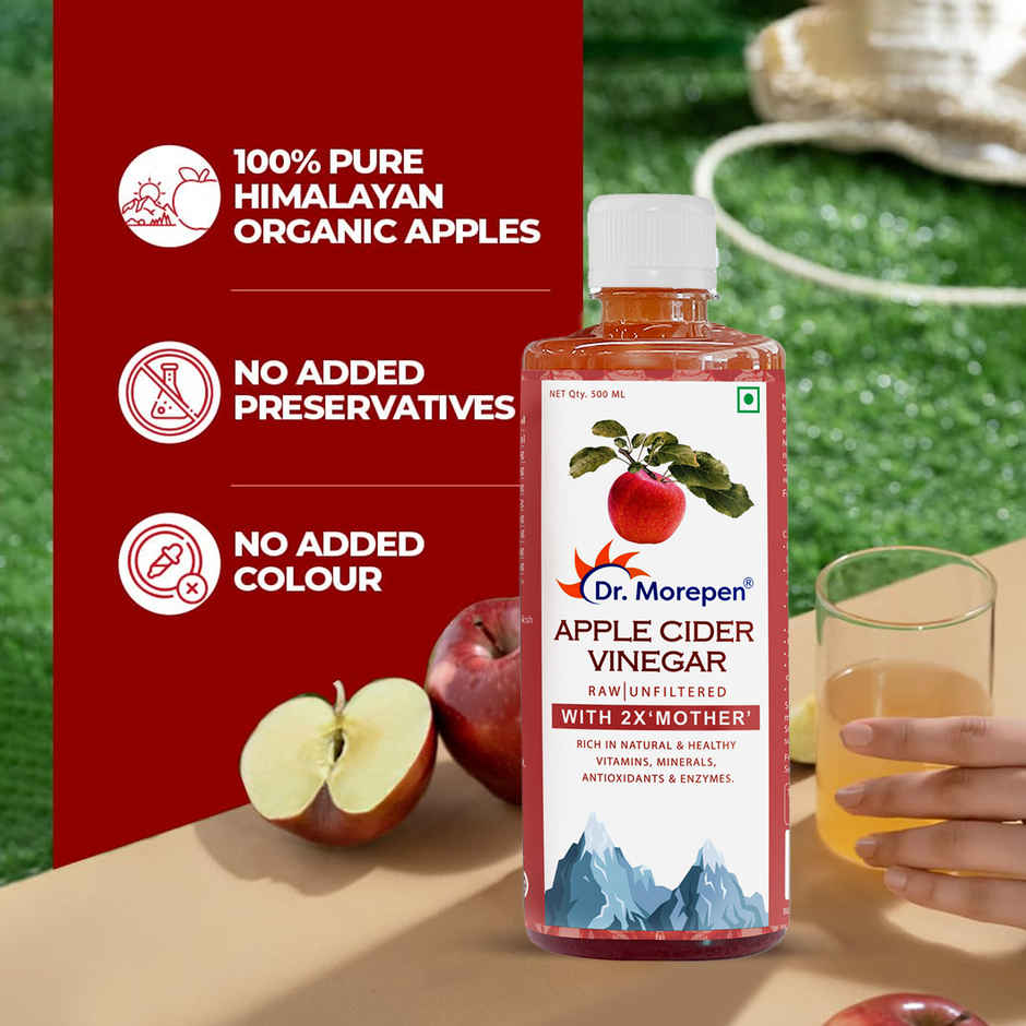 Dr. Morepen Apple Cider Vinegar with Vitamins & Minerals Helps in Weight Loss