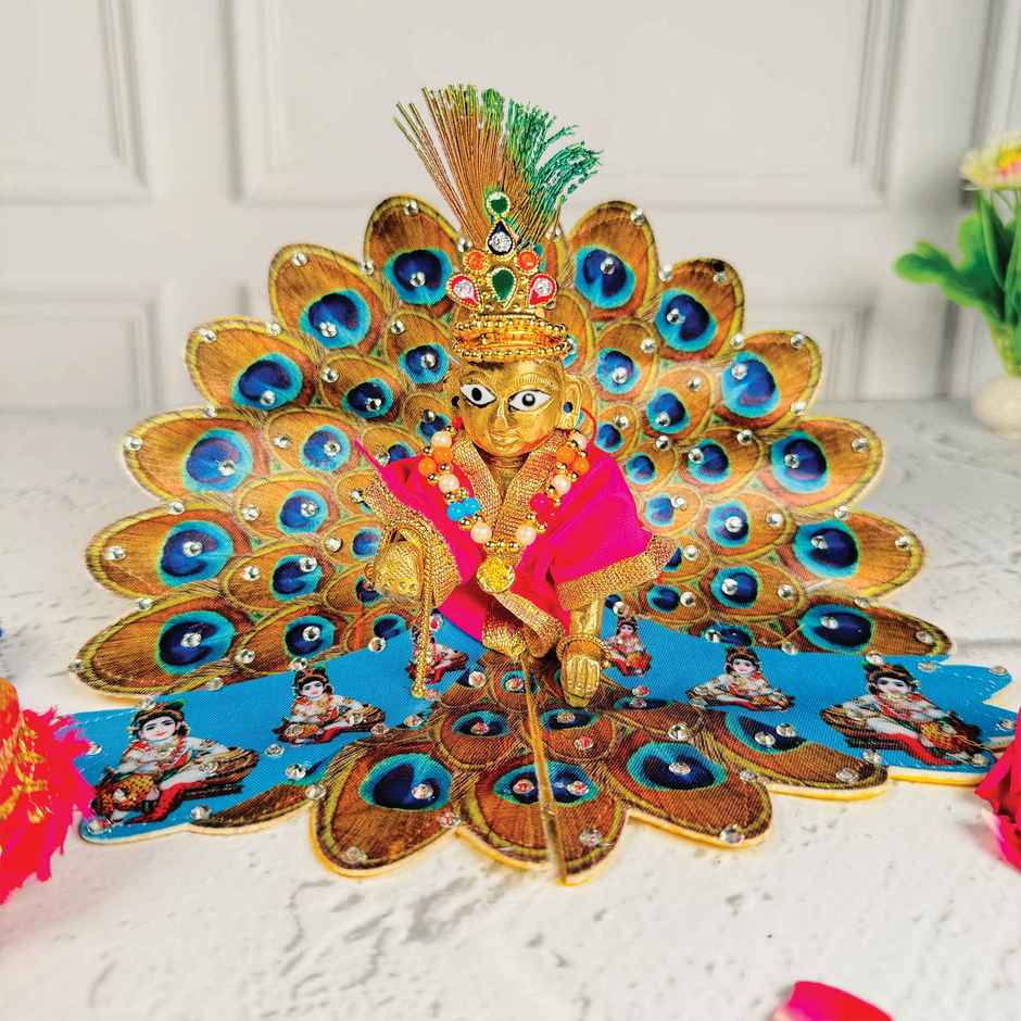 Laddu Gopal Brass Idol One No. - 3.5 x 5 x 5.5 cm | Mangal Bhawan