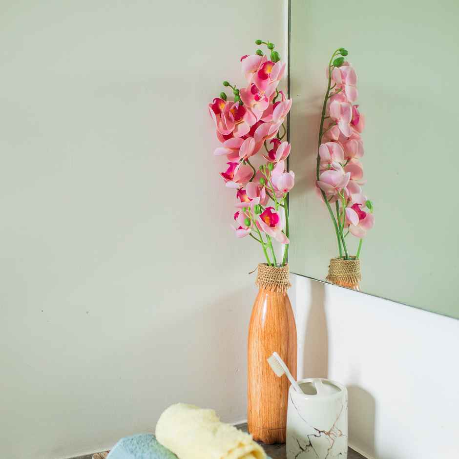 10club Artificial Orchids Flower - Single Stem - Pink