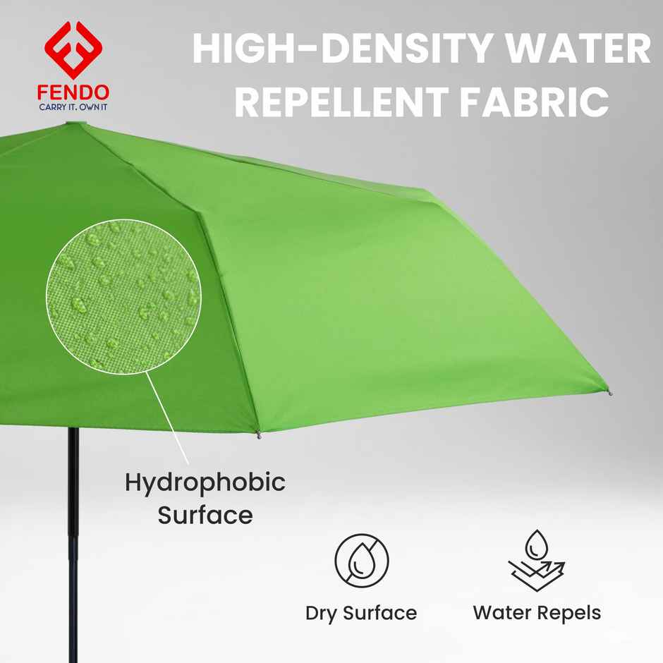 Fendo Clutch Umbrella | Green | 20 Inch | 3 Fold