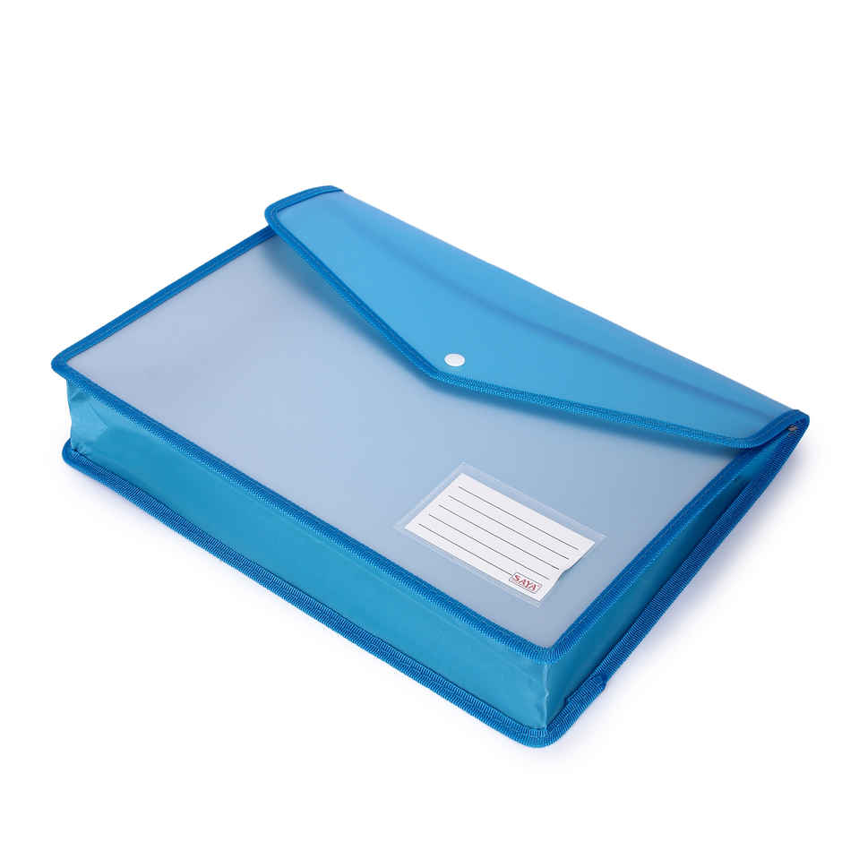 Saya Eco Flexi Document Bag - Transparent A3-Size Organizer | Assorted