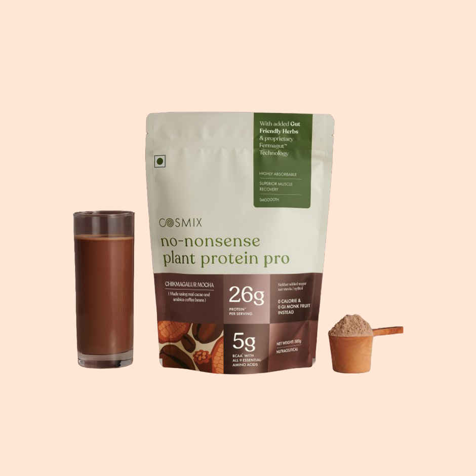 Cosmix No-Nonsense Pro Plant Protein Chikmagalur Mocha, 26g Protein