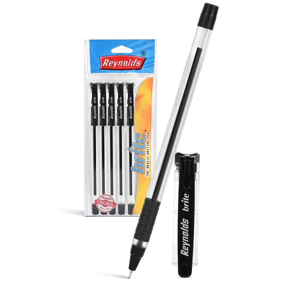 Reynolds Brite Ball Pen Set (5 Black Pens)