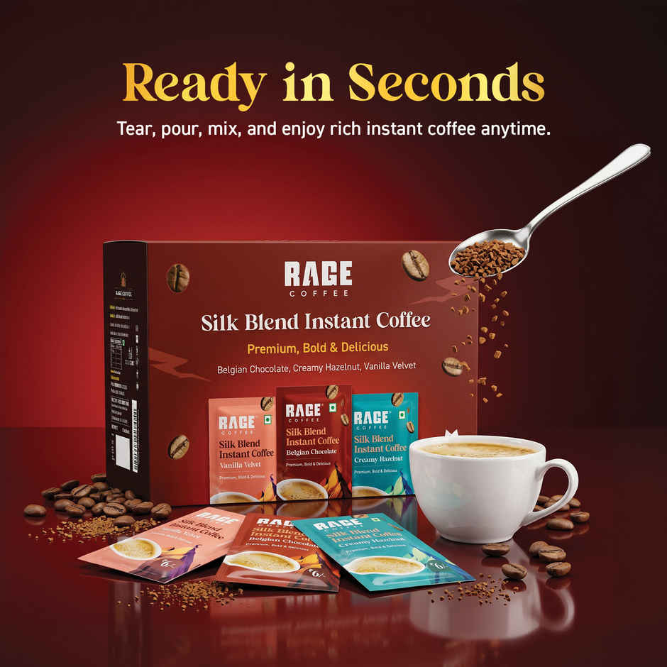 Rage Coffee Silk Blend Assorted Instant Coffee Sachets