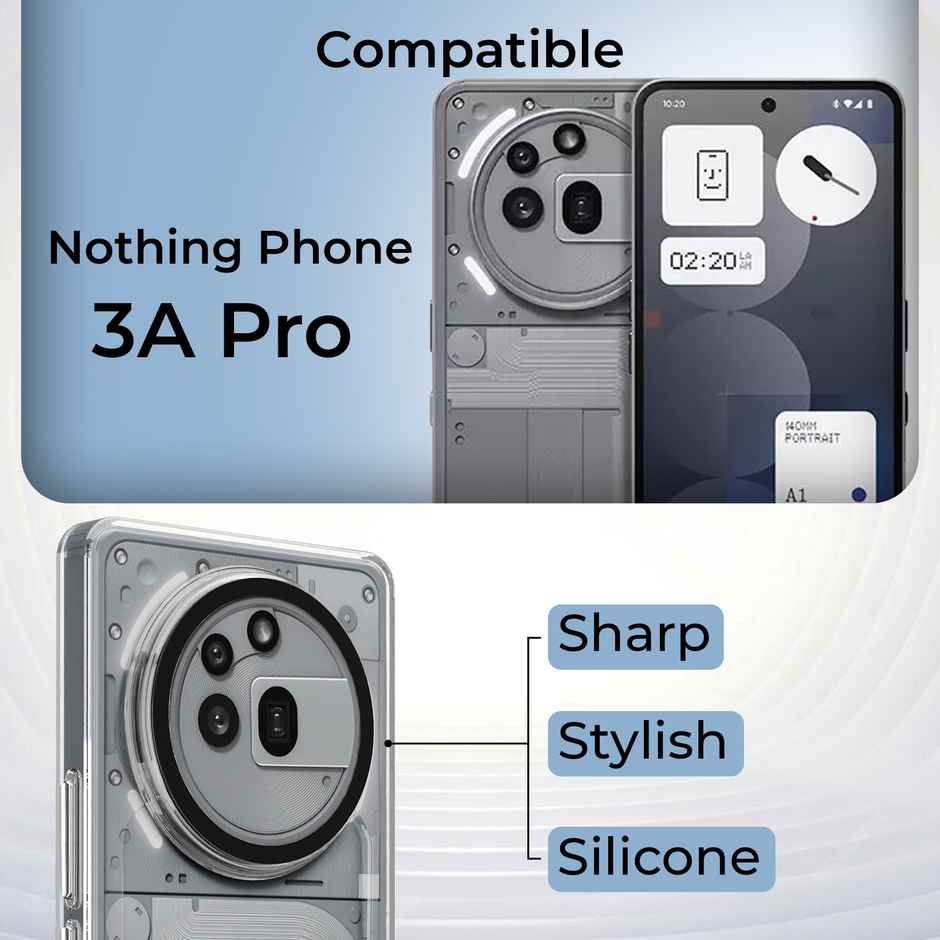 Artistque Case for Nothing Phone 3a Pro 5G Back Cover | Ultra Stylish Transparent TPU Cover