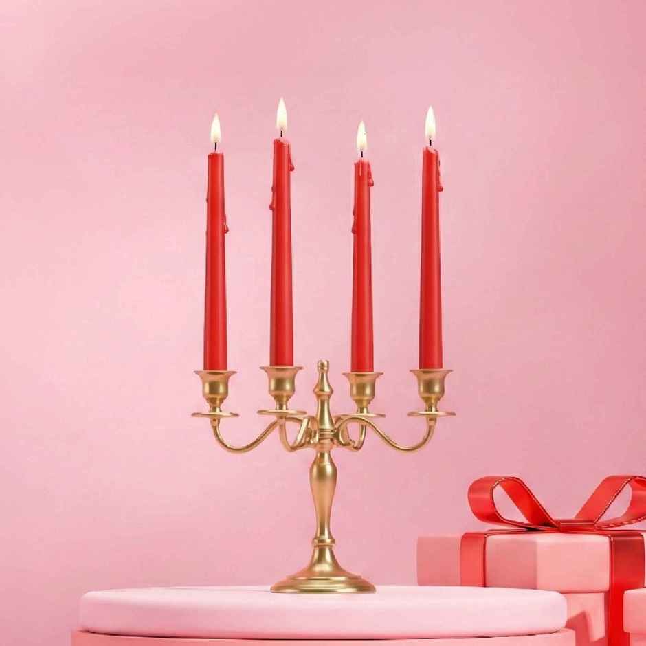 IRIS Berry Fragranced Taper Candles | 8 Hours Burning Time | 10 in | Home Decor
