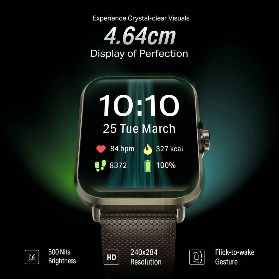 boAt Storm Infinity Smartwatch | 1.83" Display | BT Calling - Brown